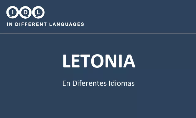 Letonia en diferentes idiomas - Imagen