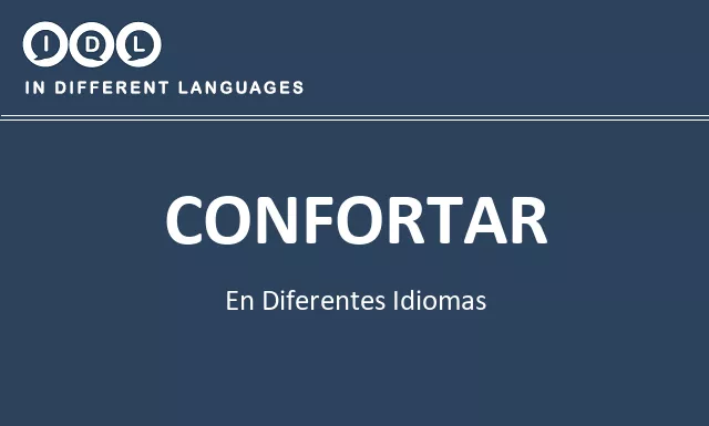 Confortar en diferentes idiomas - Imagen