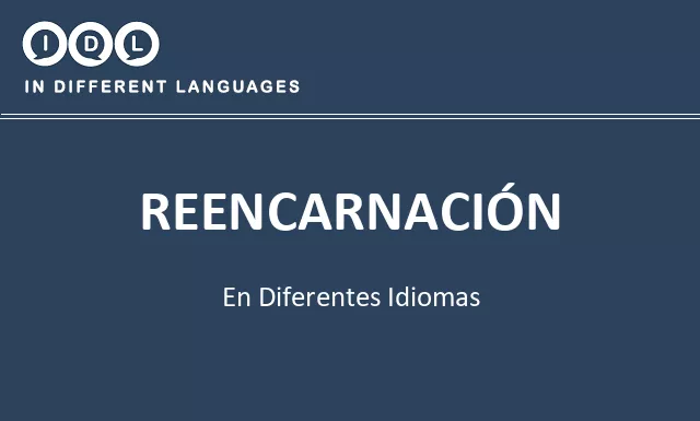 Reencarnación en diferentes idiomas - Imagen