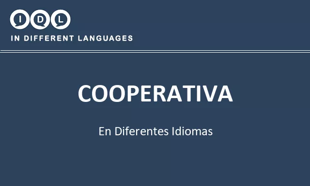 Cooperativa en diferentes idiomas - Imagen