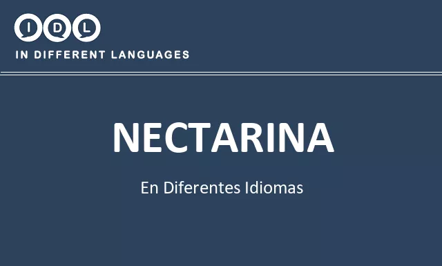 Nectarina en diferentes idiomas - Imagen