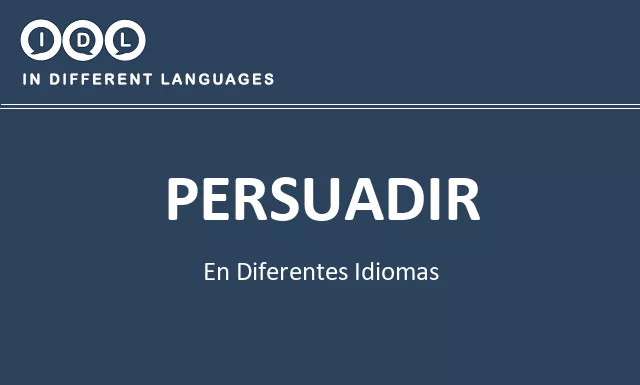 Persuadir en diferentes idiomas - Imagen