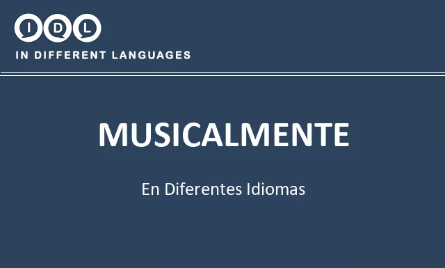 Musicalmente en diferentes idiomas - Imagen