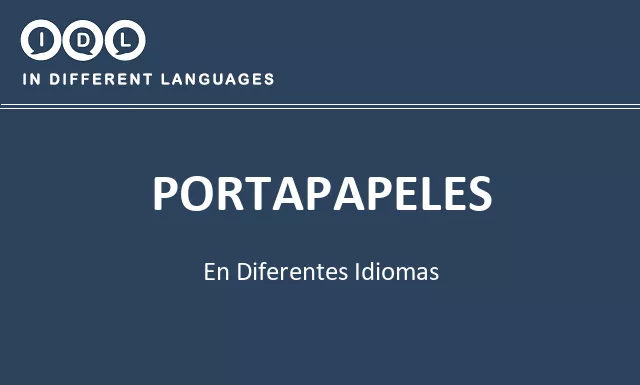 Portapapeles en diferentes idiomas - Imagen