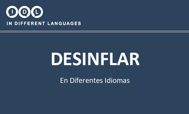 Desinflar en diferentes idiomas - Imagen