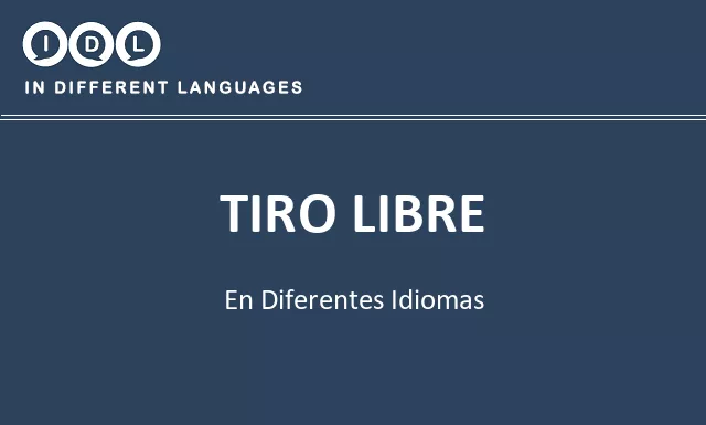Tiro libre en diferentes idiomas - Imagen
