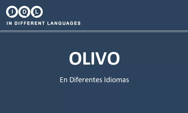 Olivo en diferentes idiomas - Imagen