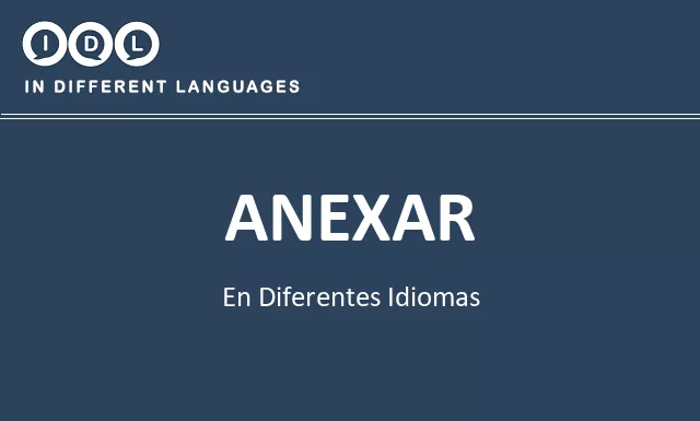 Anexar en diferentes idiomas - Imagen