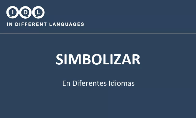 Simbolizar en diferentes idiomas - Imagen