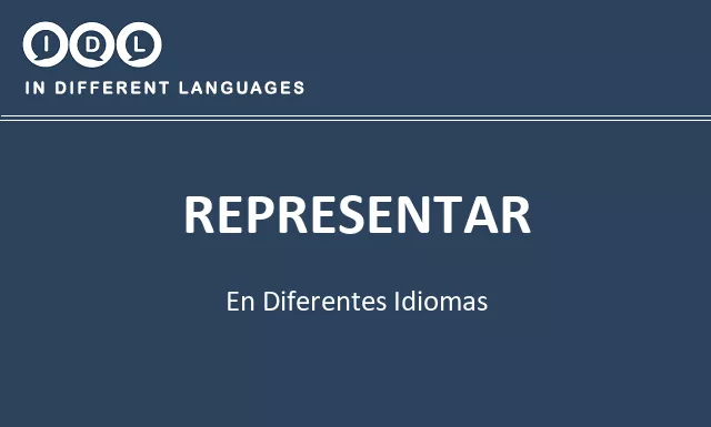 Representar en diferentes idiomas - Imagen
