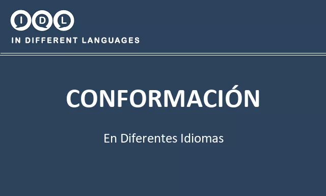 Conformación en diferentes idiomas - Imagen