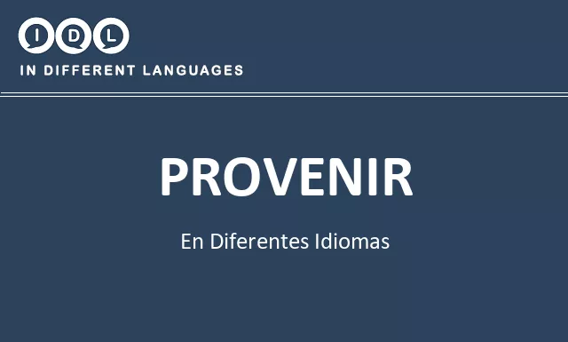 Provenir en diferentes idiomas - Imagen