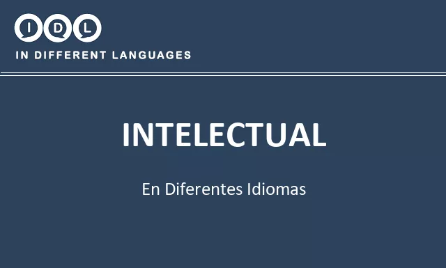 Intelectual en diferentes idiomas - Imagen