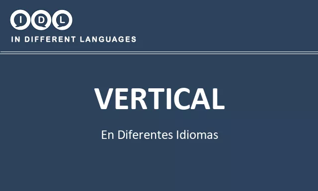 Vertical en diferentes idiomas - Imagen