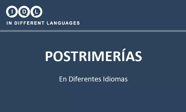 Postrimerías en diferentes idiomas - Imagen