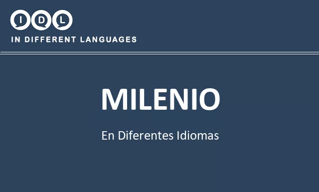 Milenio en diferentes idiomas - Imagen