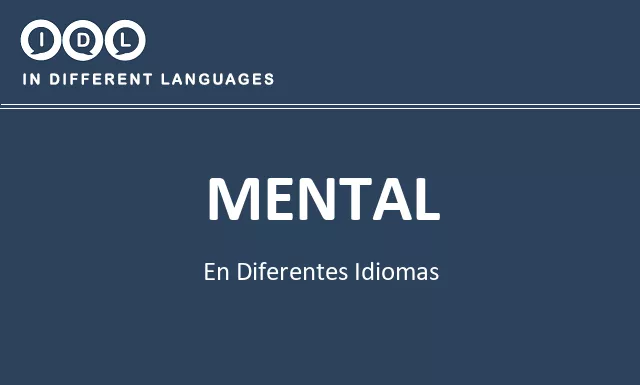 Mental en diferentes idiomas - Imagen