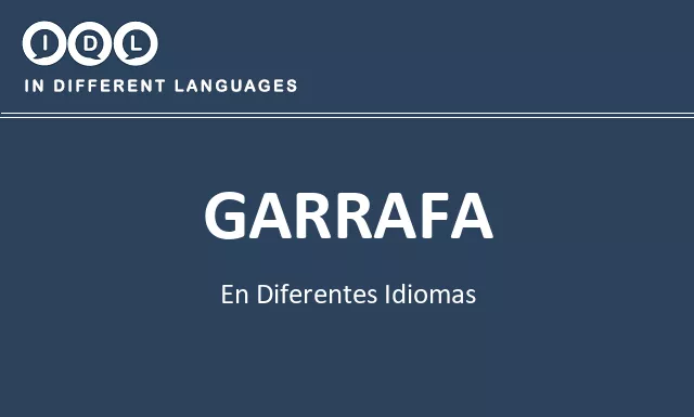 Garrafa en diferentes idiomas - Imagen
