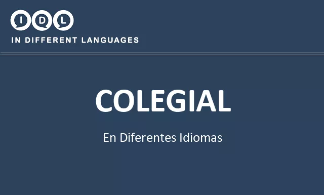 Colegial en diferentes idiomas - Imagen