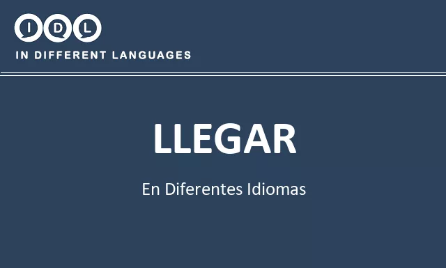 Llegar en diferentes idiomas - Imagen