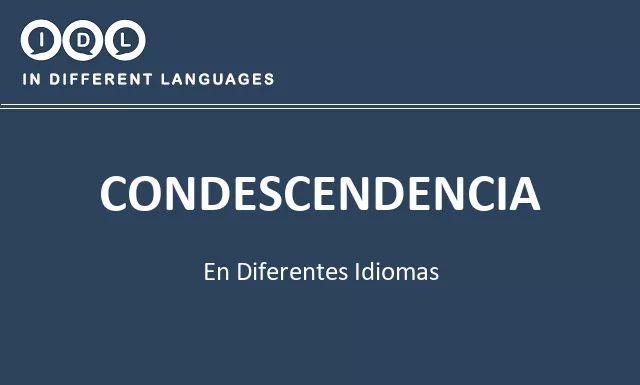 Condescendencia en diferentes idiomas - Imagen