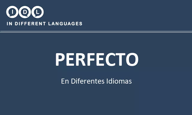 Perfecto en diferentes idiomas - Imagen