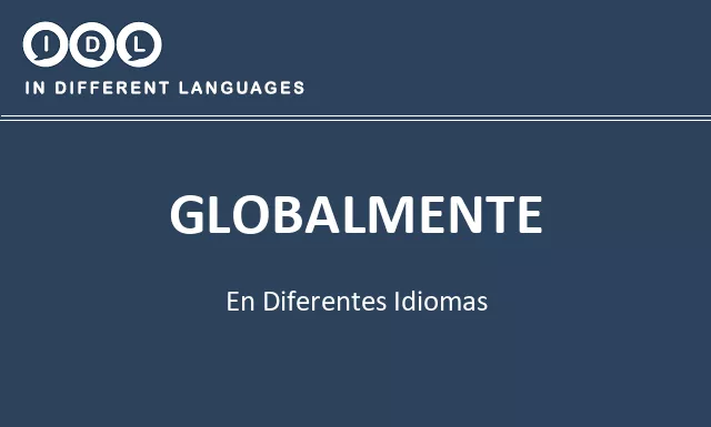 Globalmente en diferentes idiomas - Imagen