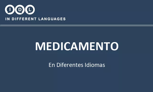 Medicamento en diferentes idiomas - Imagen