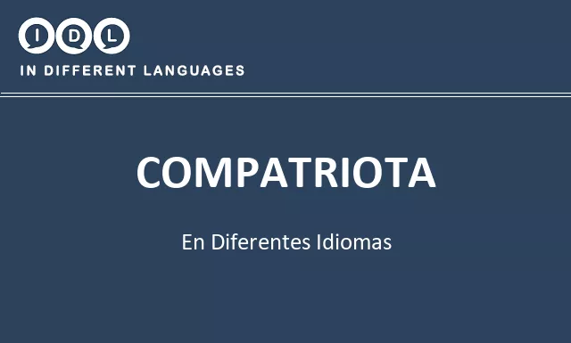 Compatriota en diferentes idiomas - Imagen