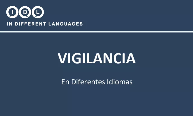 Vigilancia en diferentes idiomas - Imagen