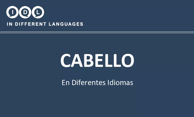 Cabello en diferentes idiomas - Imagen
