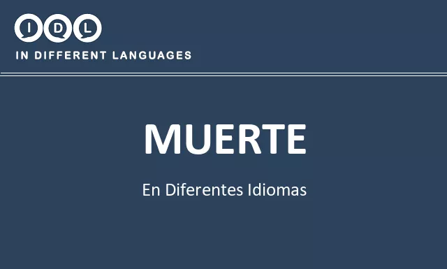 Muerte en diferentes idiomas - Imagen