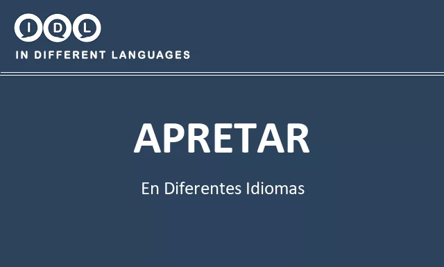 Apretar en diferentes idiomas - Imagen