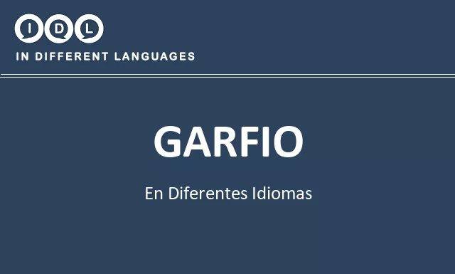 Garfio en diferentes idiomas - Imagen
