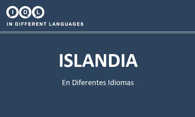 Islandia en diferentes idiomas - Imagen