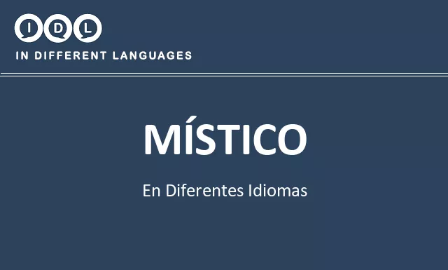 Místico en diferentes idiomas - Imagen
