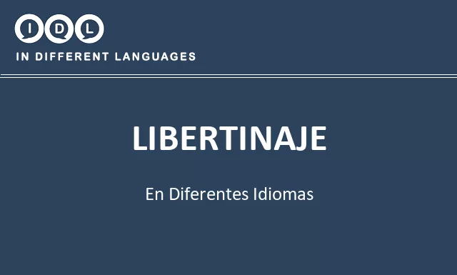 Libertinaje en diferentes idiomas - Imagen