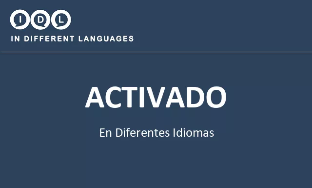 Activado en diferentes idiomas - Imagen