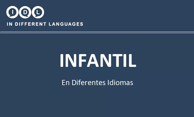 Infantil en diferentes idiomas - Imagen