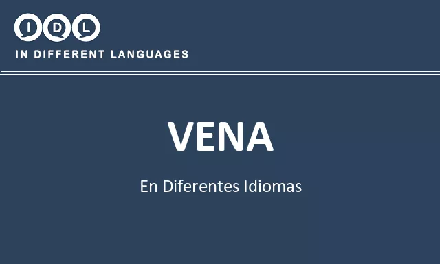 Vena en diferentes idiomas - Imagen