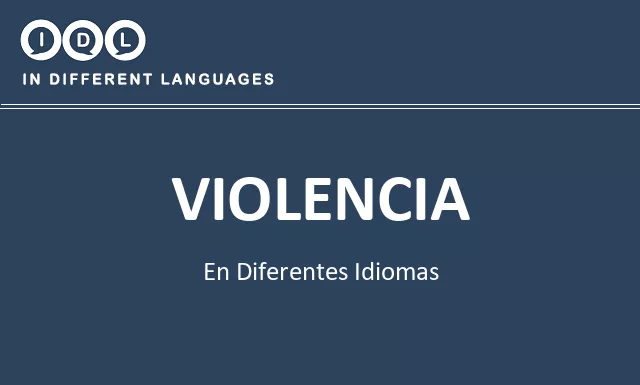 Violencia en diferentes idiomas - Imagen