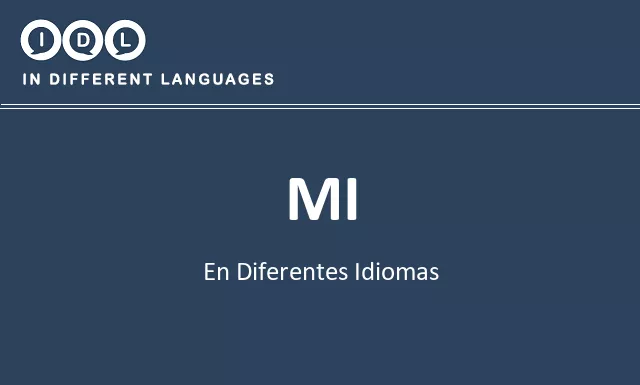 Mi en diferentes idiomas - Imagen