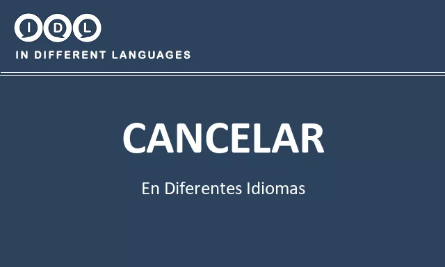 Cancelar en diferentes idiomas - Imagen