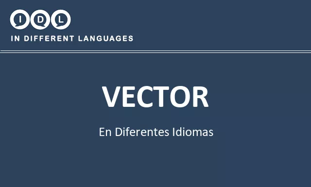 Vector en diferentes idiomas - Imagen