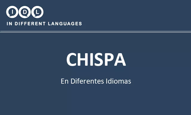 Chispa en diferentes idiomas - Imagen