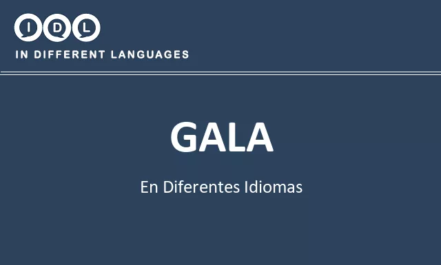 Gala en diferentes idiomas - Imagen