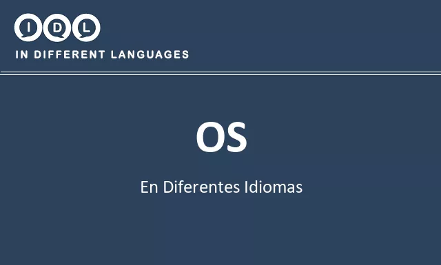 Os en diferentes idiomas - Imagen