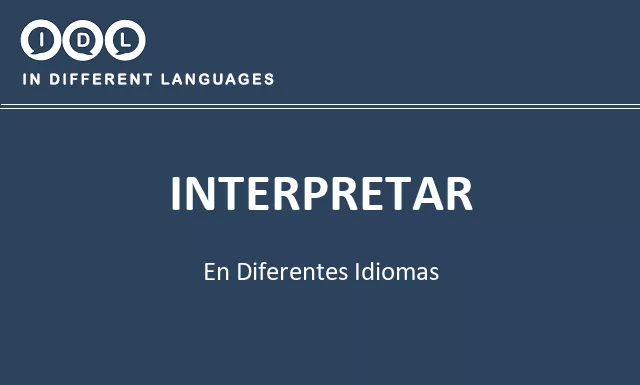 Interpretar en diferentes idiomas - Imagen