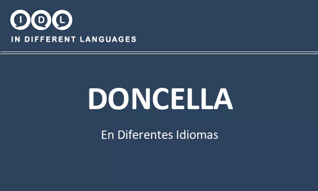 Doncella en diferentes idiomas - Imagen
