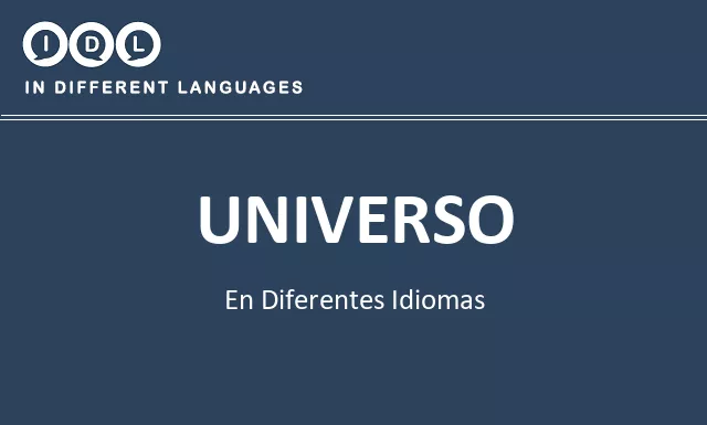 Universo en diferentes idiomas - Imagen